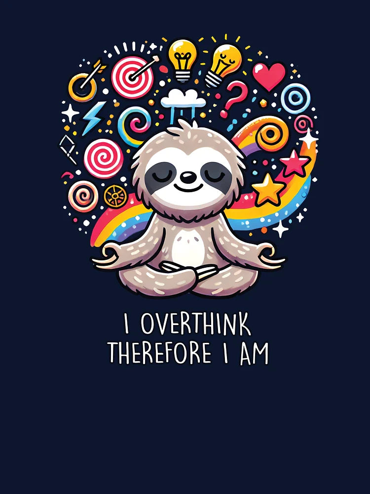 Meditating Sloth — Overthinking T-shirt