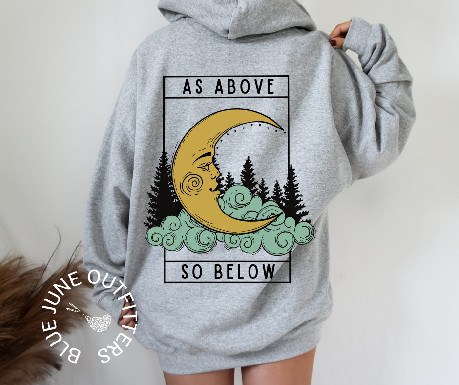 As Above So Below | Witchy Bohemian Hoodie