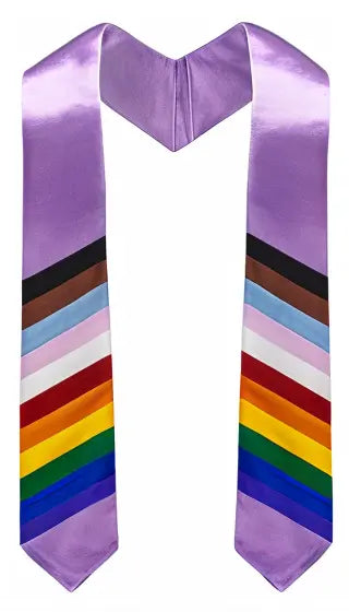 Daniel Quasar LGBTQ Lavender Graduation Stole