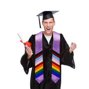 Daniel Quasar LGBTQ Lavender Graduation Stole
