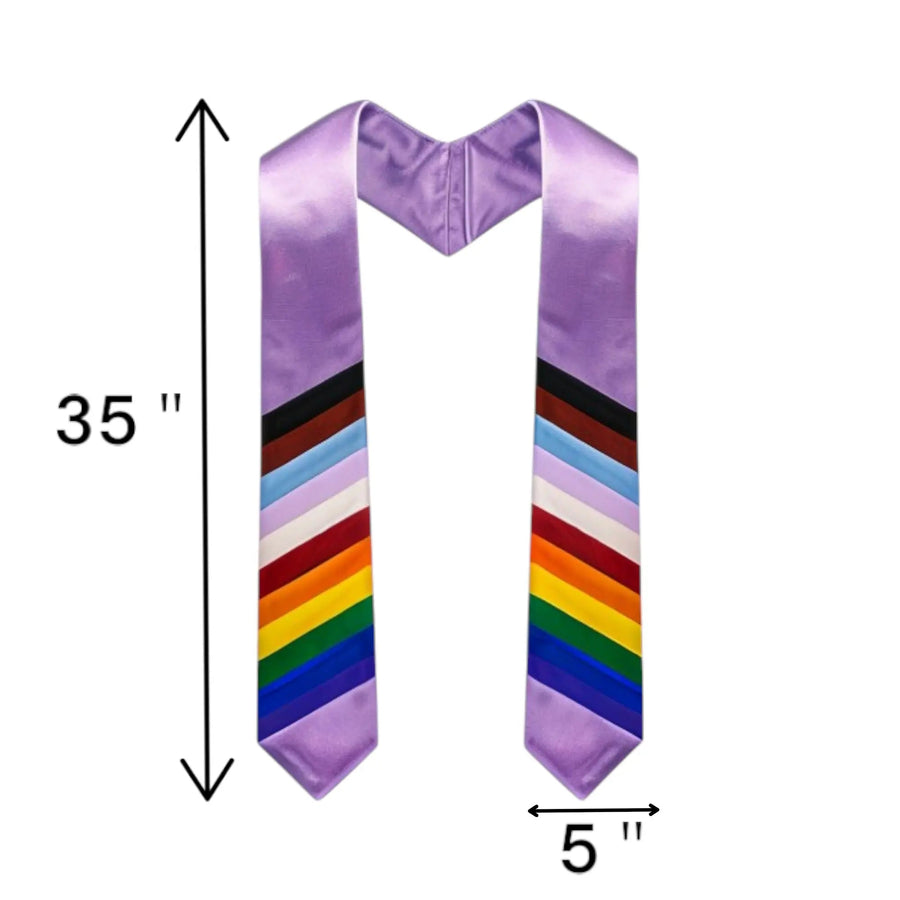 Daniel Quasar LGBTQ Lavender Graduation Stole