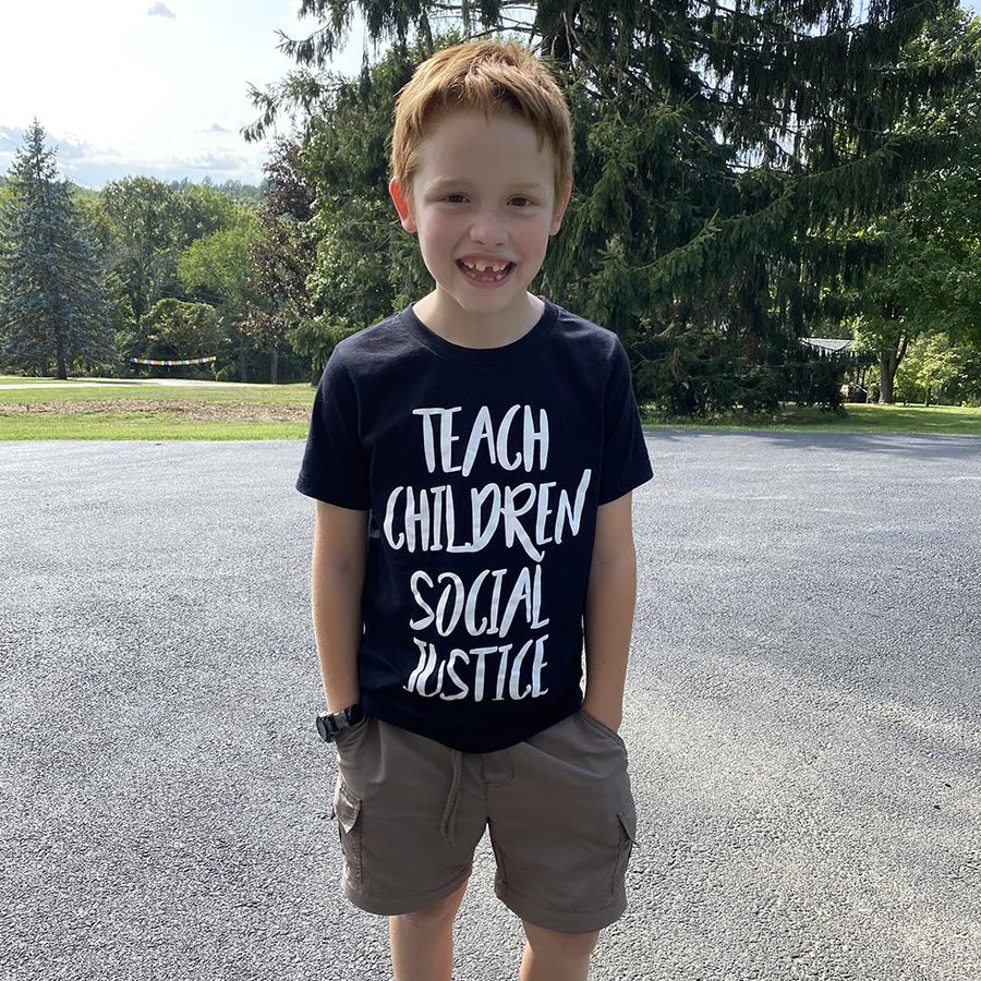 Teach Children Social Justice Kids T-Shirt