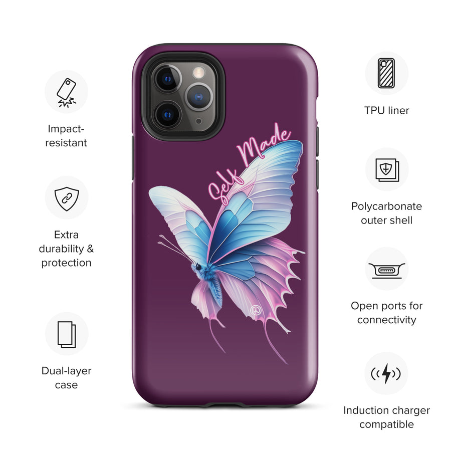 Self Made Trans Butterfly Tough Case for iPhone®