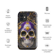 Non-Binary Sugar Skull Tough Case for iPhone®