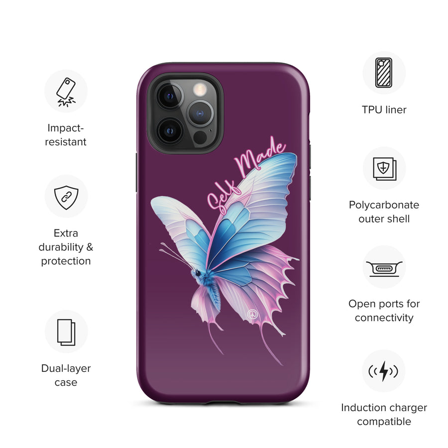 Self Made Trans Butterfly Tough Case for iPhone®