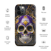 Non-Binary Sugar Skull Tough Case for iPhone®