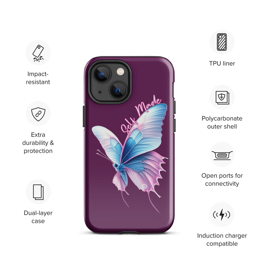 Self Made Trans Butterfly Tough Case for iPhone®