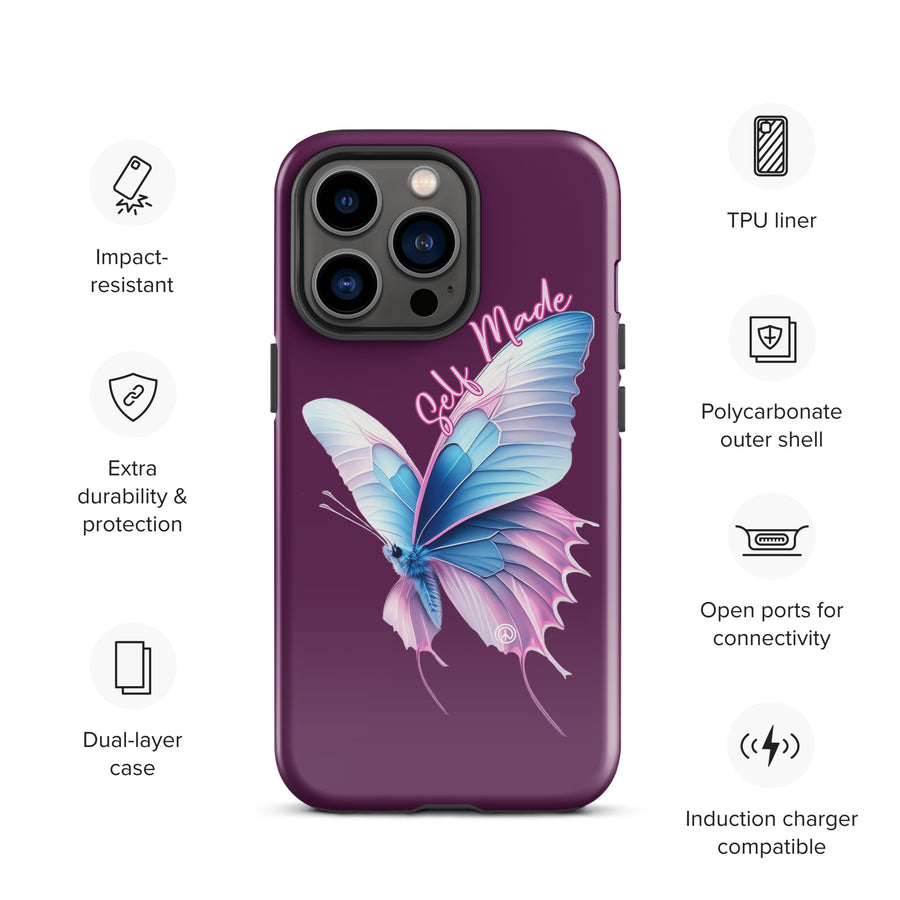 Self Made Trans Butterfly Tough Case for iPhone®