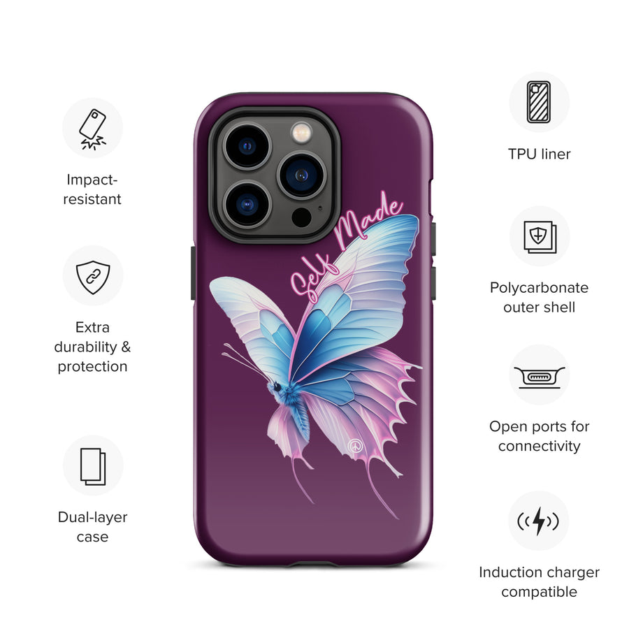 Self Made Trans Butterfly Tough Case for iPhone®