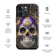 Non-Binary Sugar Skull Tough Case for iPhone®