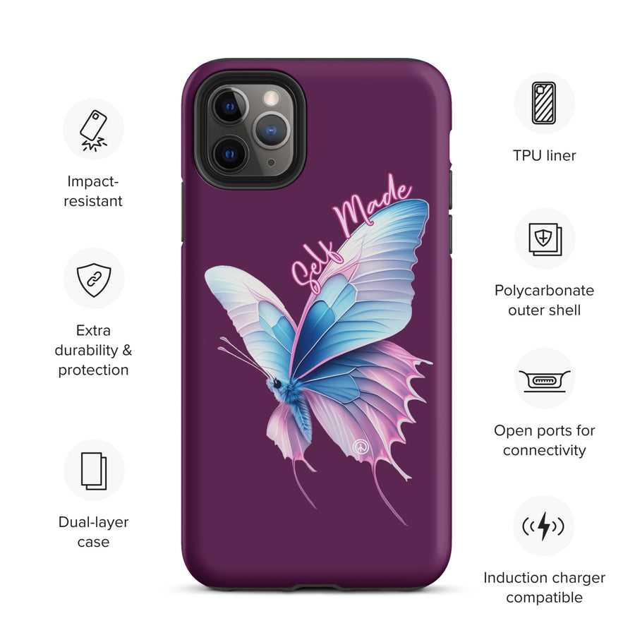 Self Made Trans Butterfly Tough Case for iPhone®