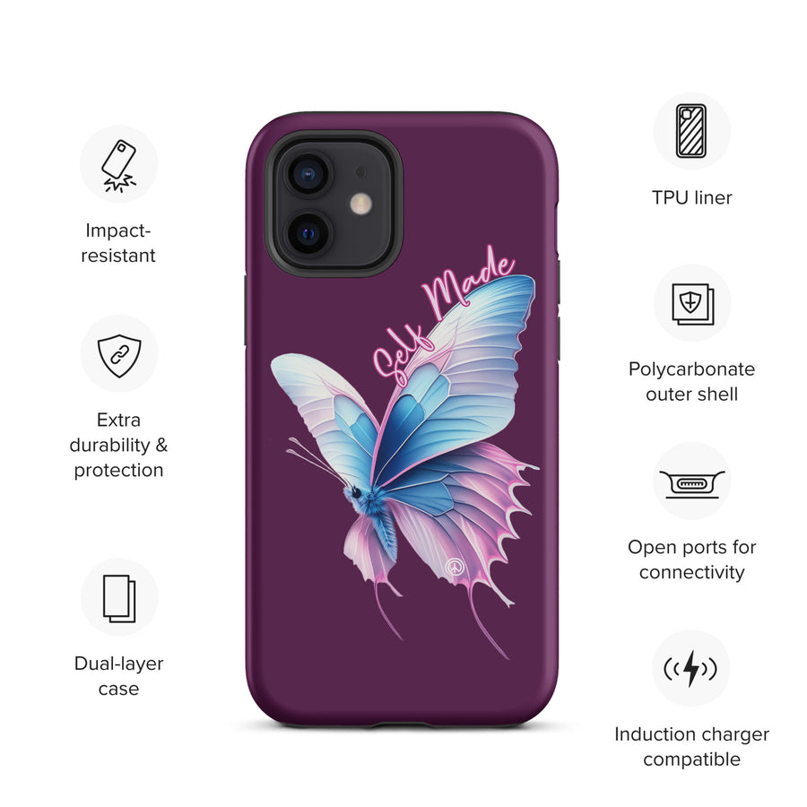 Self Made Trans Butterfly Tough Case for iPhone®