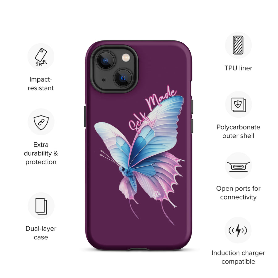 Self Made Trans Butterfly Tough Case for iPhone®