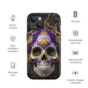 Non-Binary Sugar Skull Tough Case for iPhone®