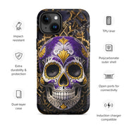 Non-Binary Sugar Skull Tough Case for iPhone®