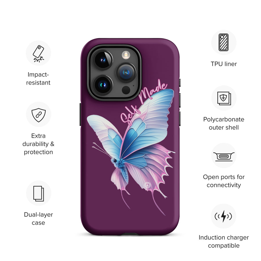 Self Made Trans Butterfly Tough Case for iPhone®