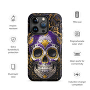 Non-Binary Sugar Skull Tough Case for iPhone®