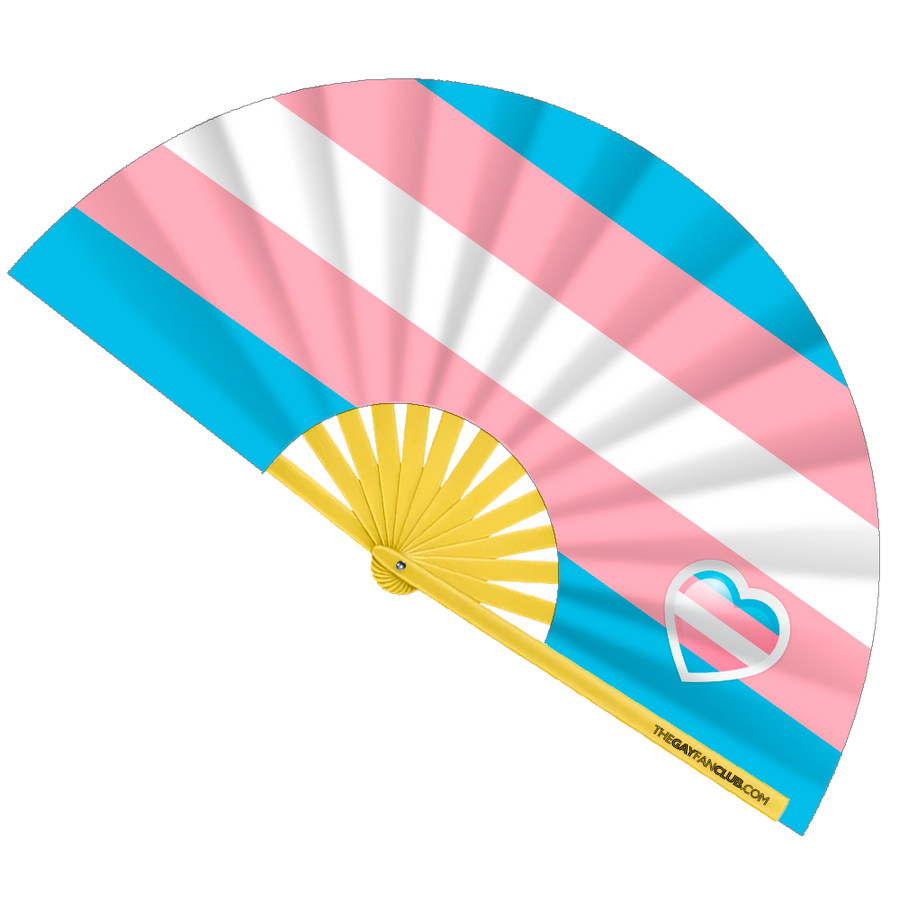 Trans Pride Flag Fan