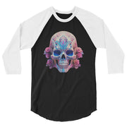 Trans Sugar Skull 3/4 sleeve raglan shirt