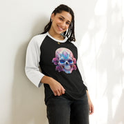 Trans Sugar Skull 3/4 sleeve raglan shirt