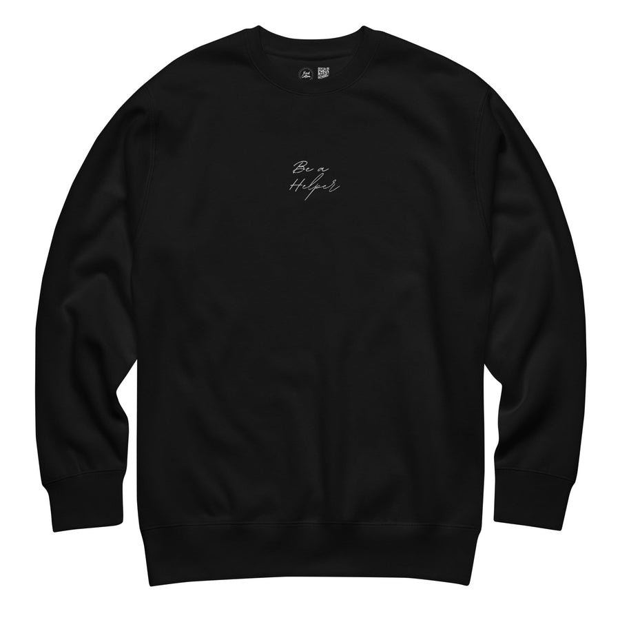 Be a Helper Embroidered Crewneck Sweatshirt