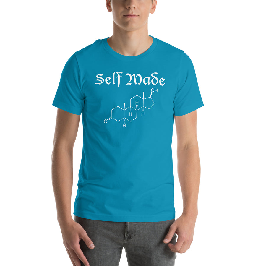 Self Made with Chemical Symbol for Testosterone Unisex t-shirt