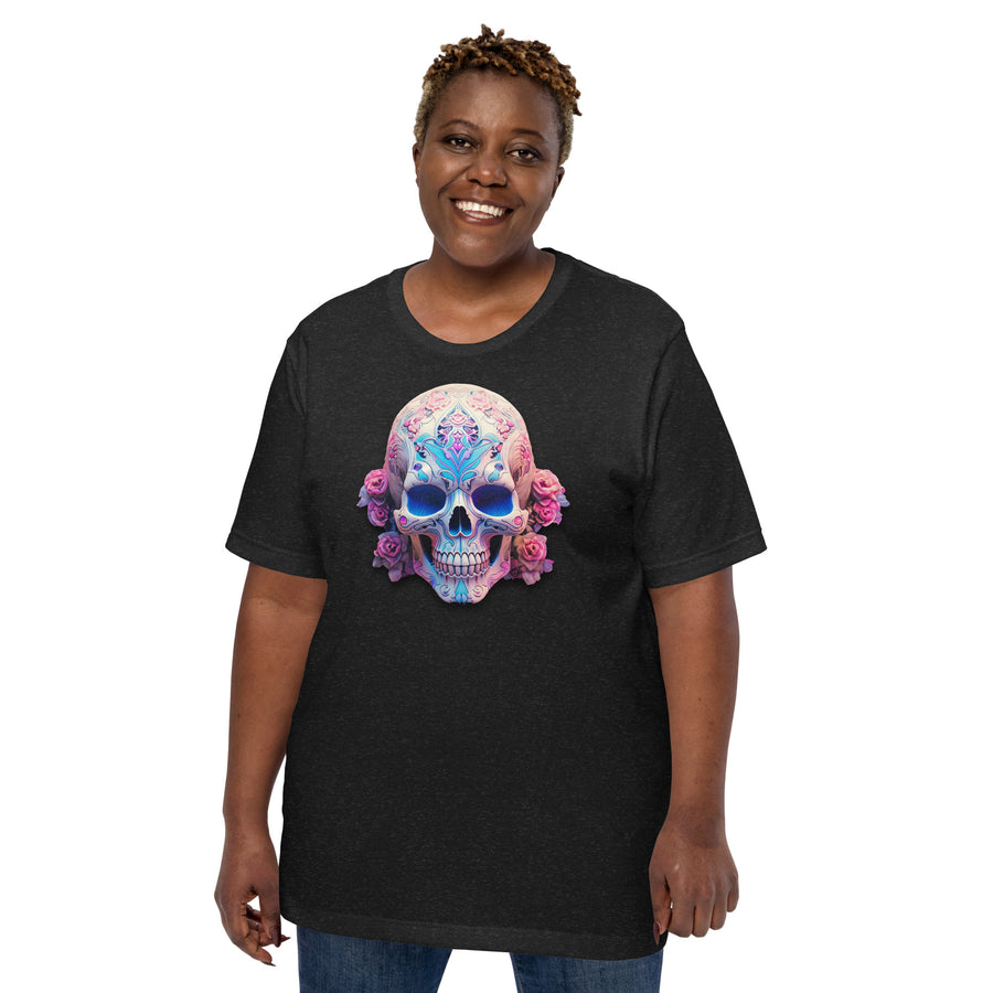 Trans Color Sugar Skull Unisex t-shirt