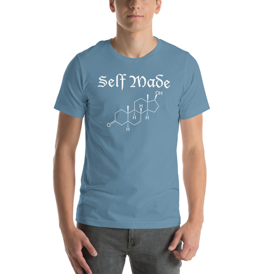 Self Made with Chemical Symbol for Testosterone Unisex t-shirt