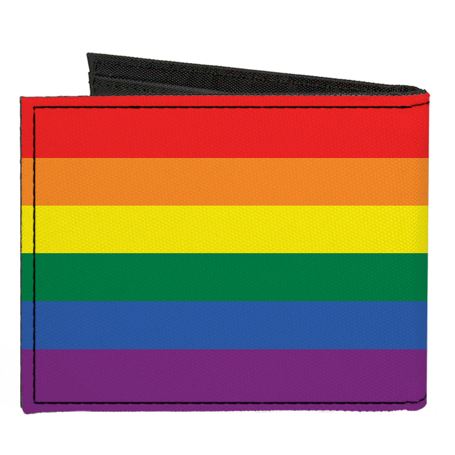 Canvas Bi-Fold Wallet - Flag Pride Rainbow