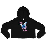 Self Made Trans Butterfly Crop Hoodie