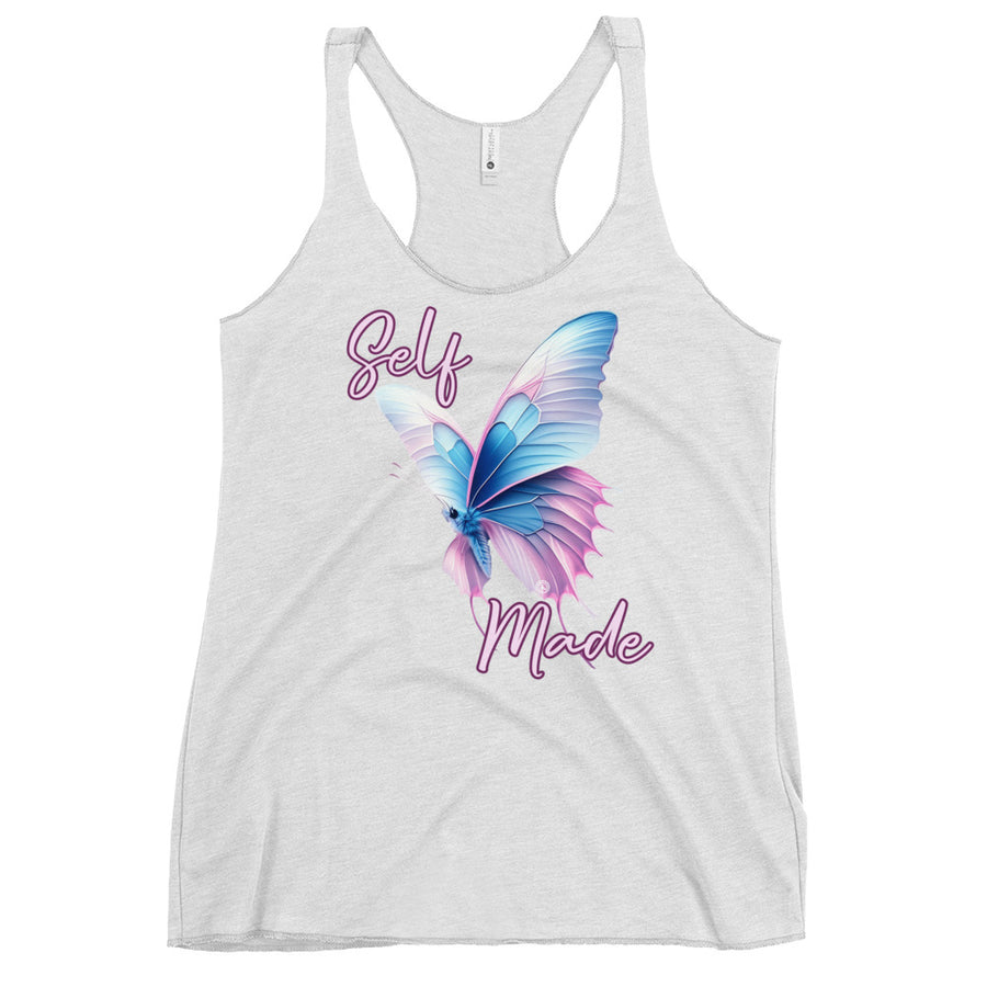 Self Made Trans Butterfly Women's Racerback Tank