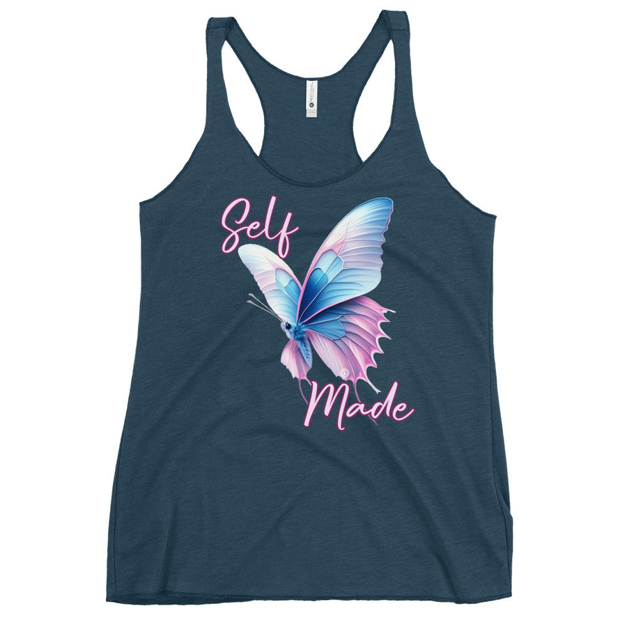 Self Made Trans Butterfly Women's Racerback Tank