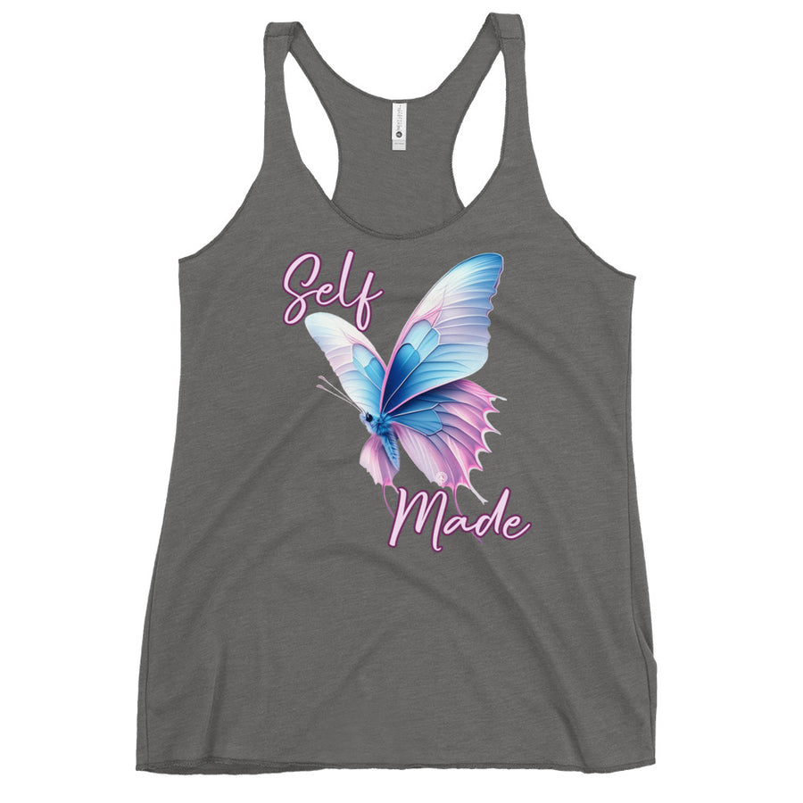 Self Made Trans Butterfly Women's Racerback Tank