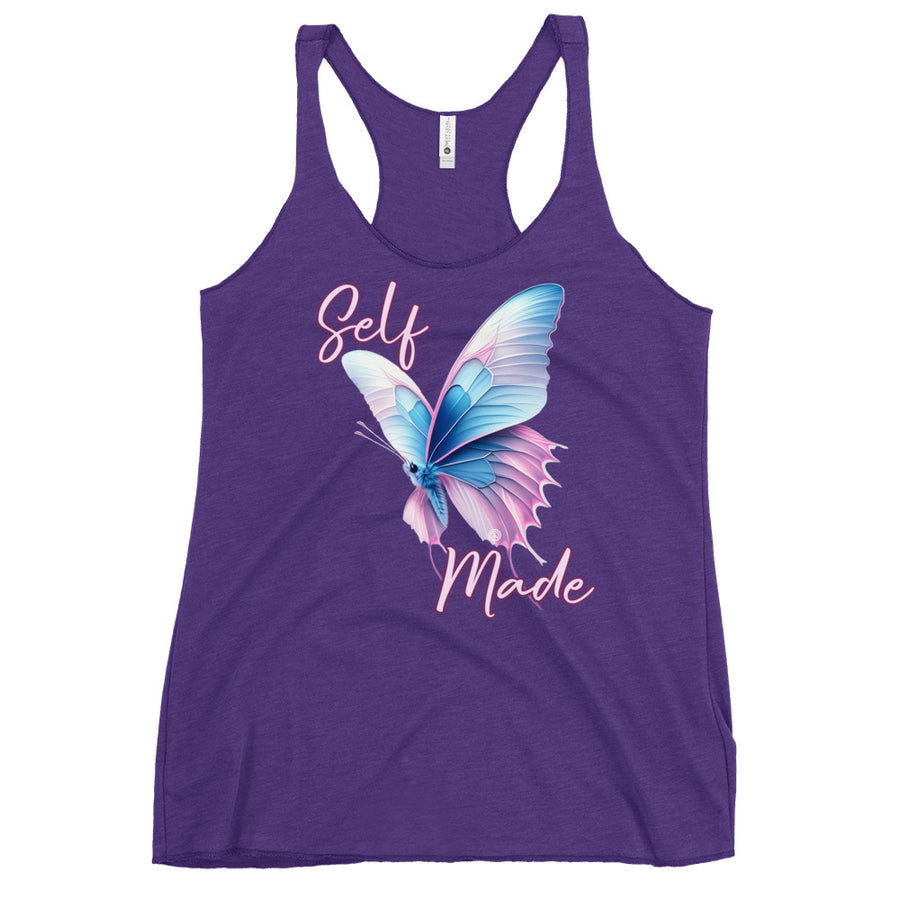 Self Made Trans Butterfly Women's Racerback Tank