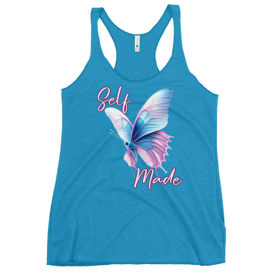 Self Made Trans Butterfly Women's Racerback Tank