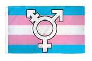 Trans (Symbol) Pride Flag 3' x 5'