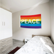 Rainbow Peace Pride Flag 3' x 5'