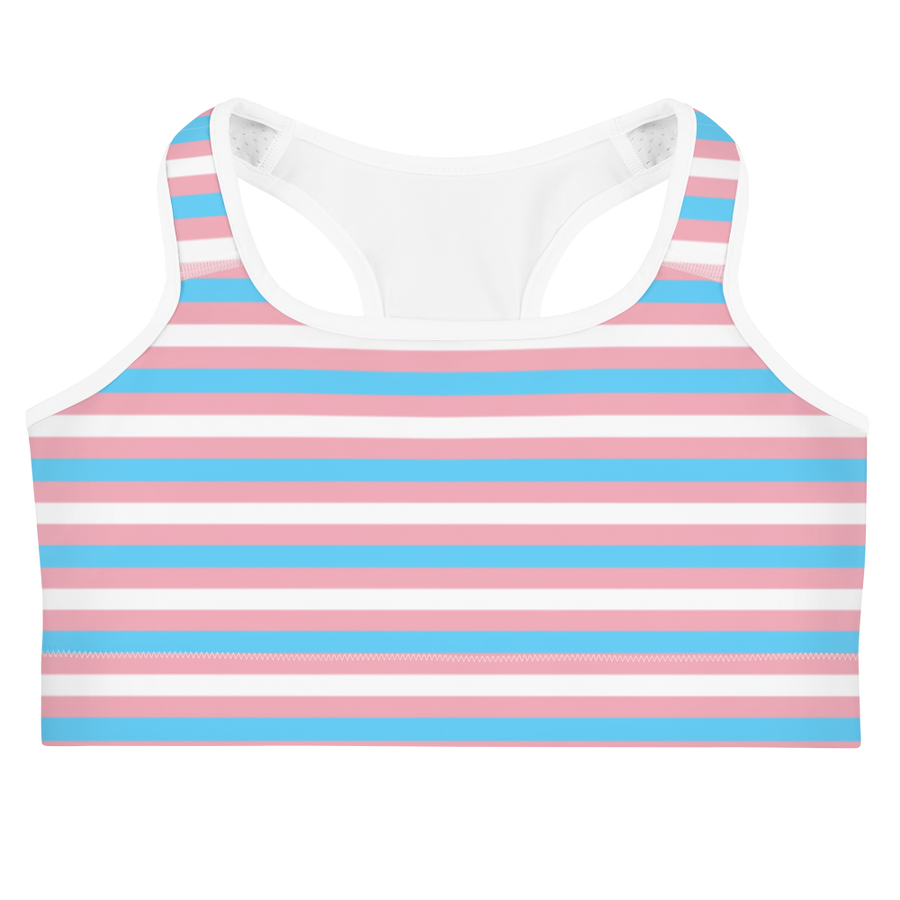 Trans Pride Sports Bra: Comfort Meets Pride – Outer Peace Gear